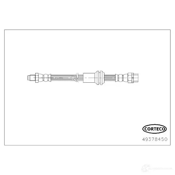 Тормозной шланг CORTECO MMR RQN 3358960478986 1394232 49378450 изображение 0