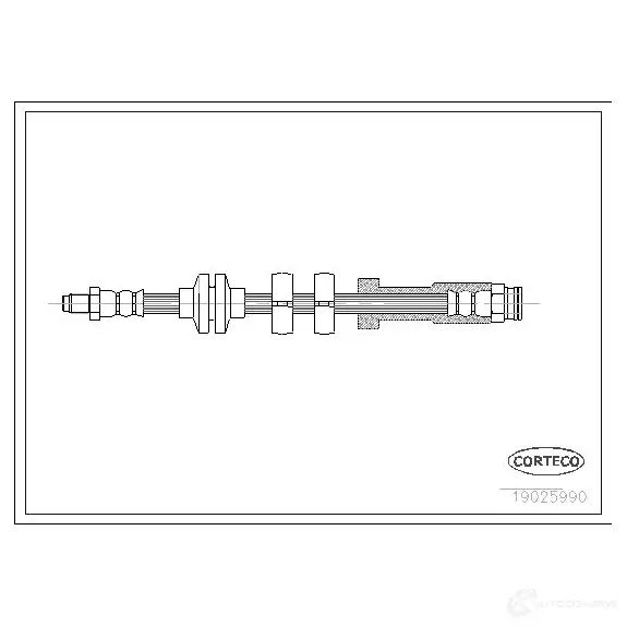 Тормозной шланг CORTECO 19025990 1382616 JH JBI 3358960259905 изображение 0