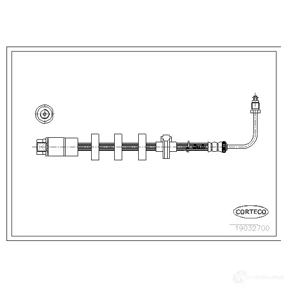 Тормозной шланг CORTECO 19032611 1383684 3358960094162 F8 T8J0 изображение 0