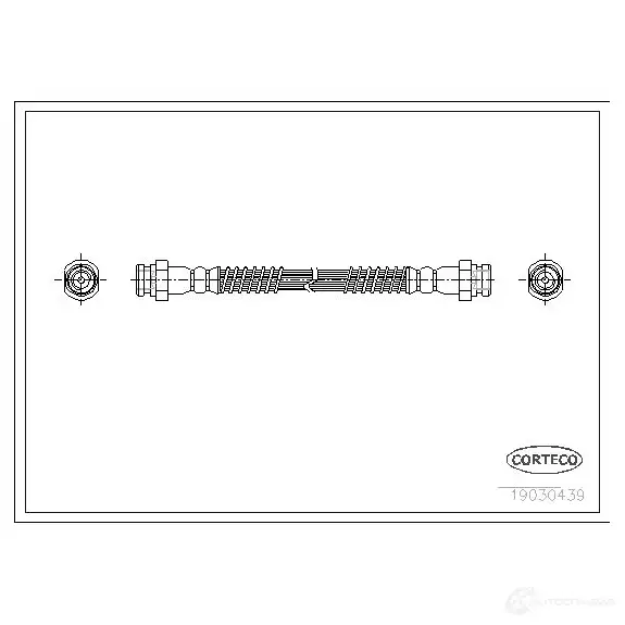 Тормозной шланг CORTECO B6O FWT 1383101 3358960084828 19030439 изображение 0