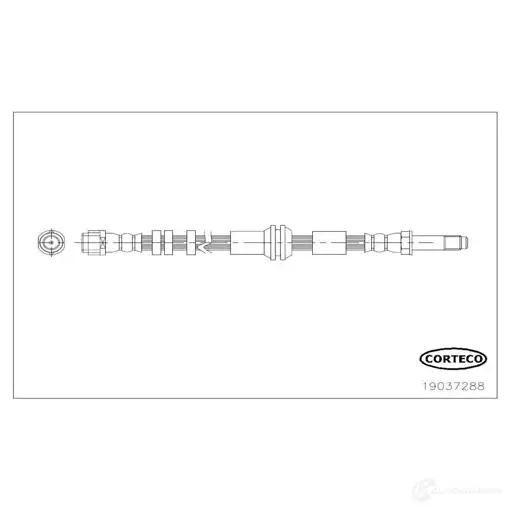 Тормозной шланг CORTECO Y1S85 T 3358960615596 1385861 19037288 изображение 0