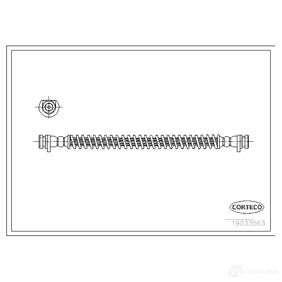 Тормозной шланг CORTECO 19033563 P9 NUB 1384241 3358960203687 изображение 0