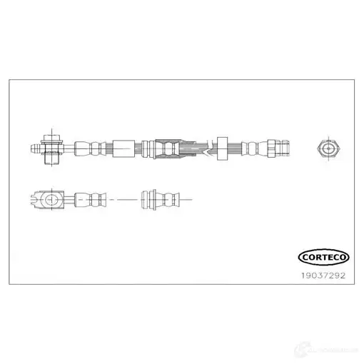 Тормозной шланг CORTECO R7K8 NLL 3358960615633 1385865 19037292