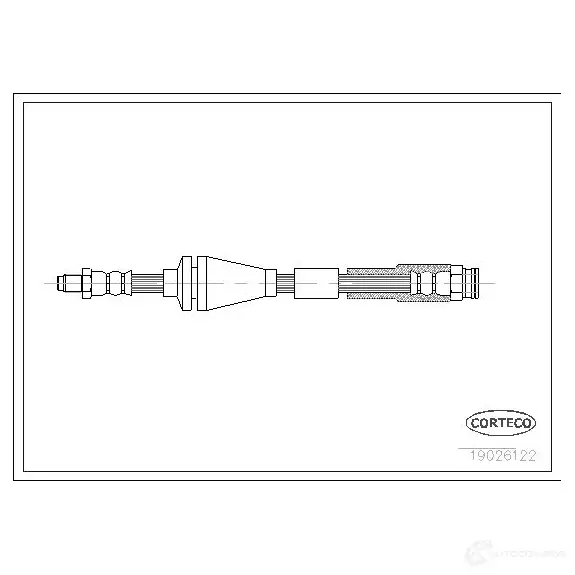 Тормозной шланг CORTECO 3358960261229 1382648 19026122 NMS C0KF изображение 0