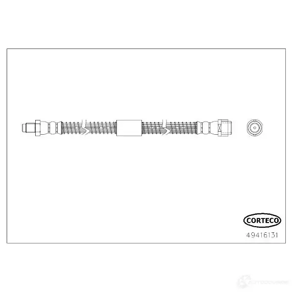 Тормозной шланг CORTECO 4 OF7MR 3358960673046 1424281446 49416131