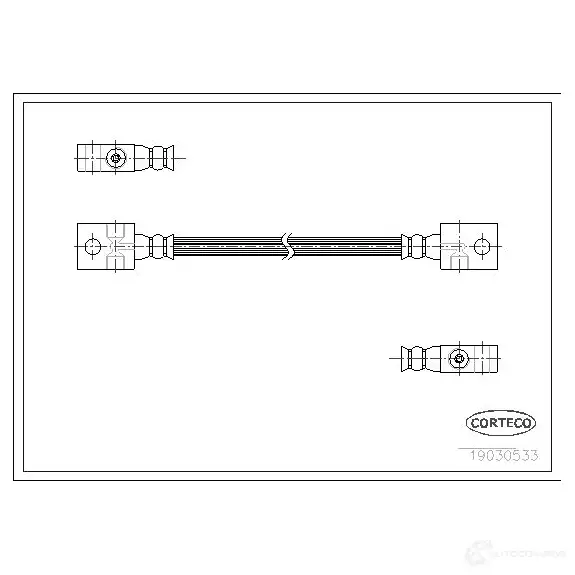 Тормозной шланг CORTECO 63S 4H7B 19030533 3358960085696 1383146