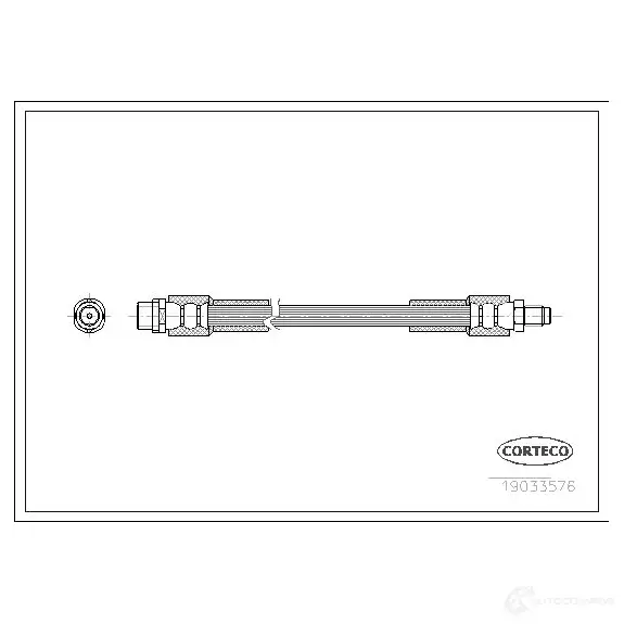 Тормозной шланг CORTECO Y QXFP3B 3358960312662 1384254 19033576 изображение 0