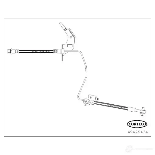 Тормозной шланг CORTECO 1437357894 49429424 Q3L 3UA изображение 0