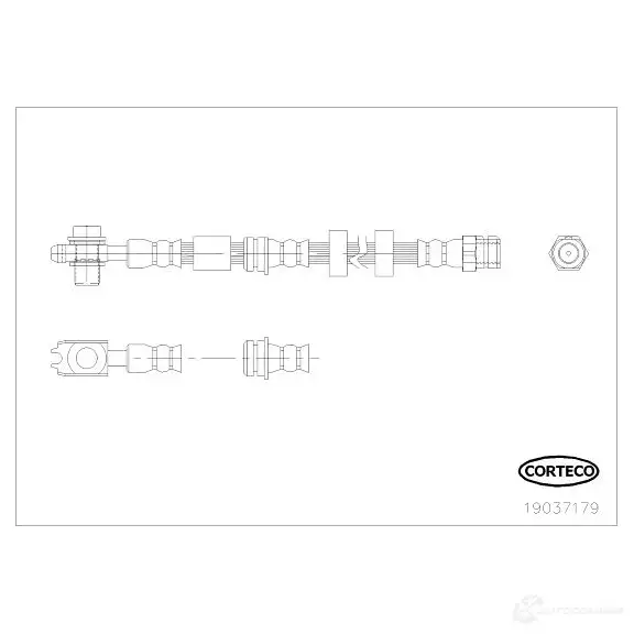 Тормозной шланг CORTECO VYK PM 3358960608802 1385801 19037179 изображение 0