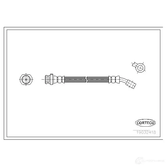 Тормозной шланг CORTECO 1383523 19032418 BO M7VT 3358960092427