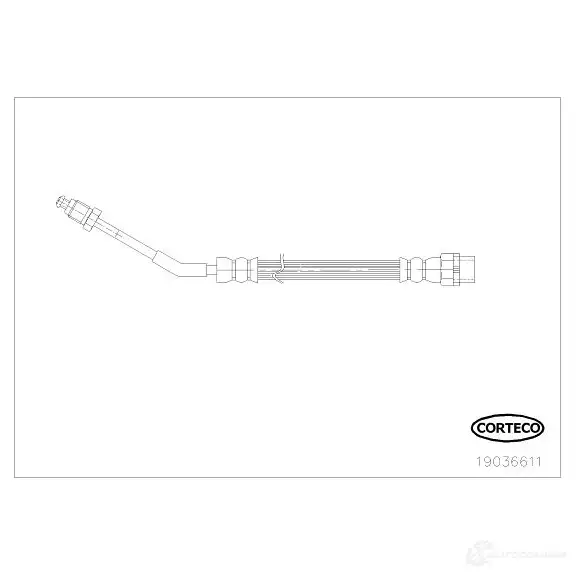 Тормозной шланг CORTECO 19036611 B1 WR2G 1385604 3358960559043 изображение 0