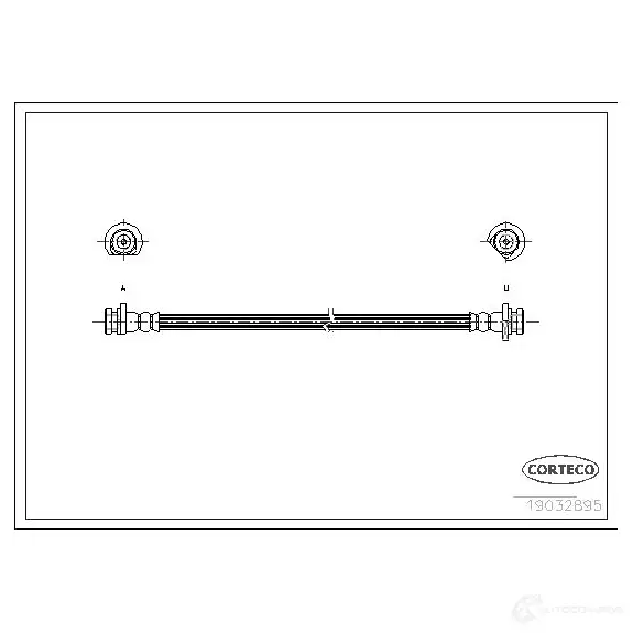 Тормозной шланг CORTECO 3G31FX B 3358960097569 1383971 19032985