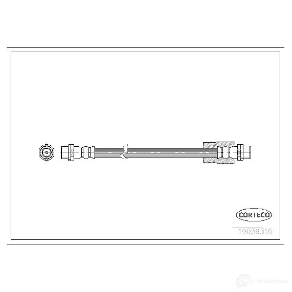 Тормозной шланг CORTECO 1385503 7 KNSO 19036316 3358960532138 изображение 0