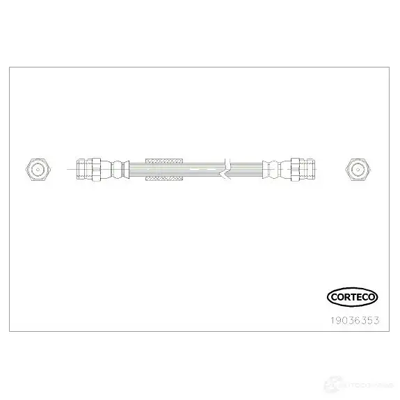 Тормозной шланг CORTECO 3358960538017 1385523 HGVW PU 19036353