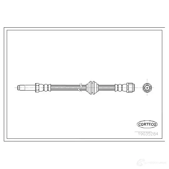 Тормозной шланг CORTECO A8 E0A 19035284 1385166 3358960476340 изображение 0