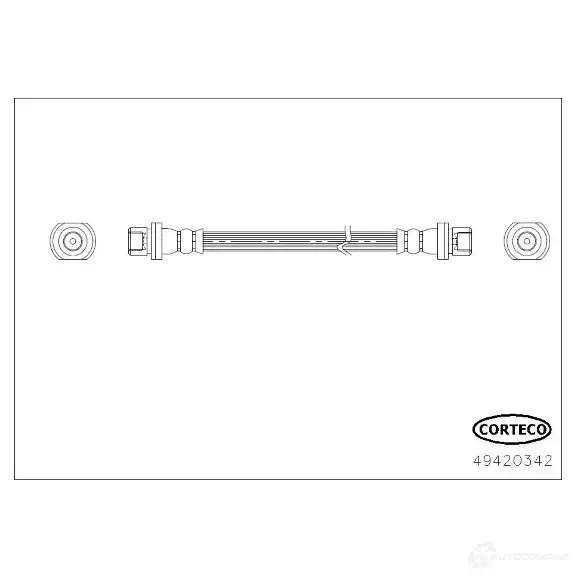 Тормозной шланг CORTECO 1424281464 3358960676924 49420342 K2AR 7 изображение 0