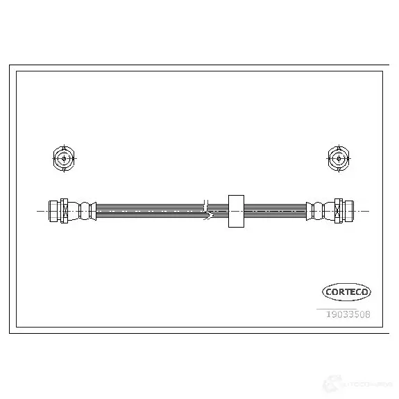 Тормозной шланг CORTECO 3358960100733 19033508 1384187 W CKL7 изображение 0