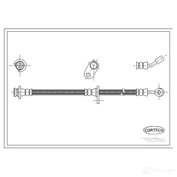 Тормозной шланг CORTECO 1384238 QH6 GBIL 3358960203571 19033560 изображение 0