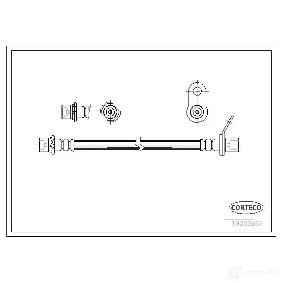 Тормозной шланг CORTECO 3358960098252 1384028 19033052 I9PF 2R7