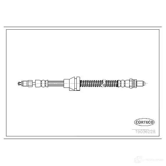 Тормозной шланг CORTECO 3358960521866 1385479 S E9G0WR 19036228 изображение 0