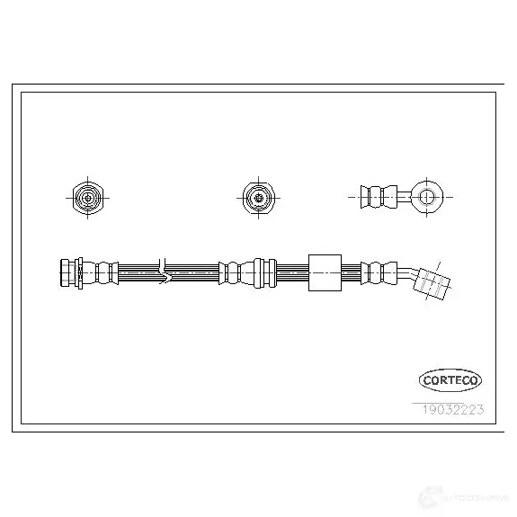 Тормозной шланг CORTECO 3358960090669 19032223 8ZCRK X 1383366 изображение 0