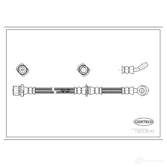 Тормозной шланг CORTECO 3358960098146 9 AT5V 1384019 19033040
