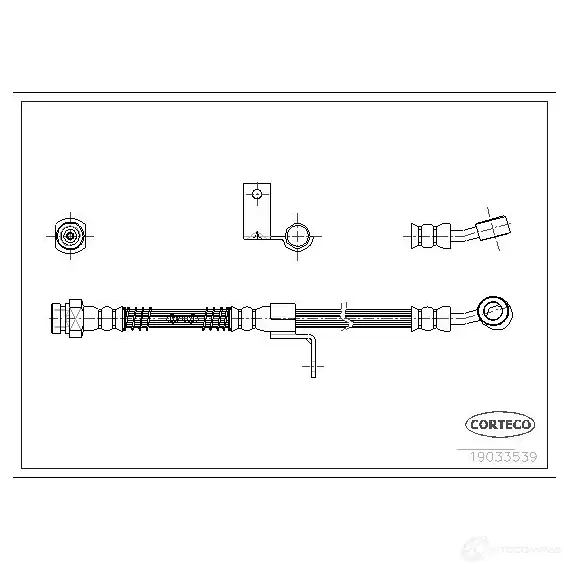 Тормозной шланг CORTECO 1384218 YA LTI 3358960101044 19033539 изображение 0