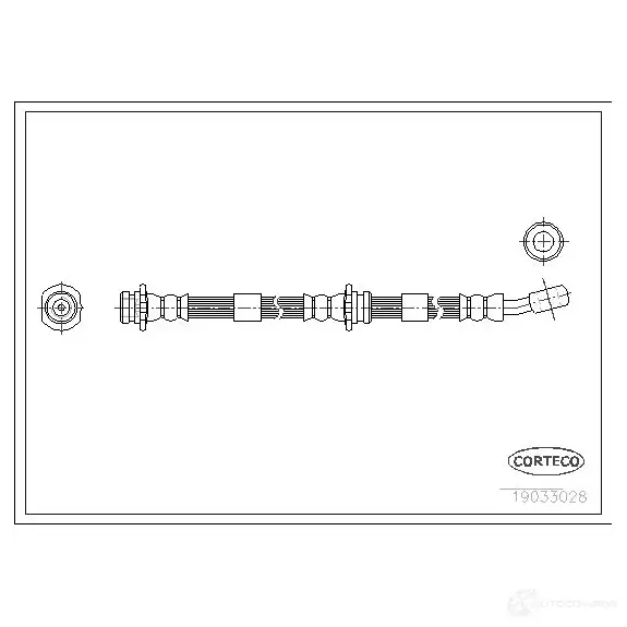 Тормозной шланг CORTECO X5 VXJ 19033028 3358960098030 1384009