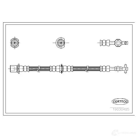 Тормозной шланг CORTECO 1383116 9AE 2ZP 3358960085368 19030485