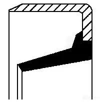 Сальник гидроусилителя CORTECO 1377897 B1OF Simmerring 01029622B 82029622 изображение 0