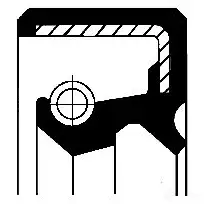 Уплотнительное кольцо CORTECO 1382857 82027713 TC Simmerring 19027713B изображение 0