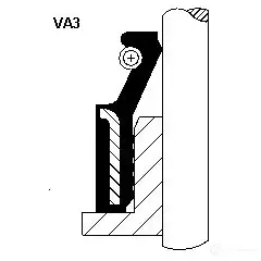 Маслосъемный колпачок CORTECO VSB 1901808 8 19018088 1382025 изображение 0