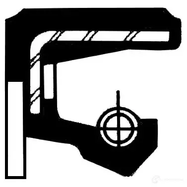 Сальник коленвала CORTECO 1385087 TCK Simmerring 82035190 19035190B