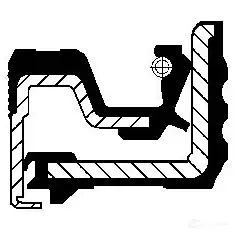 Сальник коленвала CORTECO 1381442 82029819 12029819B RWDR-K7 Simmerring изображение 0