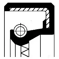 Сальник коленвала CORTECO 01030318B BADRW Simmerring 1377993 82030318 изображение 0