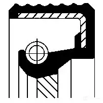 Сальник коленвала CORTECO 20019853B BARSX7 Simmerring 82019853 1386328 изображение 0