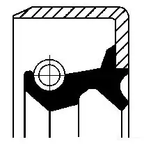 Сальник дифференциала CORTECO B1SL Simmerring 1423386273 01002890B 82002890 изображение 0