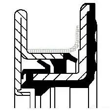 Сальник дифференциала CORTECO RWDR-K7 Simmerring 19035423B 219506324 82035423