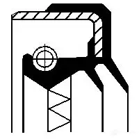 Сальник дифференциала CORTECO 01034113B 1378303 82034113 B1BASLDRWX6 Simmerring изображение 0