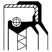 Сальник коробки передач МКПП CORTECO 82030451 01030451B 1423386299 B1BASLDRWX16 Simmerring