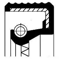 Сальник раздатки CORTECO 222XIV 1394183 49376470 BADRWX7 Simmerring изображение 0