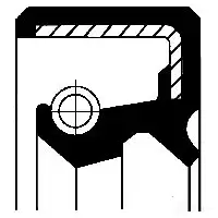 Сальник ступицы CORTECO TC5 Simmerring 82016619 1381873 19016619B изображение 0