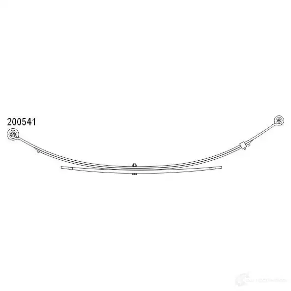 Листовая рессора CS GERMANY HSM2T 1020054100 1424221461 200 541