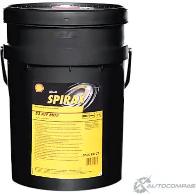 Трансмиссионное масло в акпп минеральное 550033102 SHELL ATF Dexron 3, 20 л SHELL 550033102 1436733504 H8P3 VNV - Изображение 1