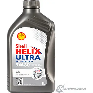 Моторное масло Shell Helix Ultra Professional AB 5W-30, синтетическое, 1л SHELL 550040129 1436733494 UGFW A56 изображение 0