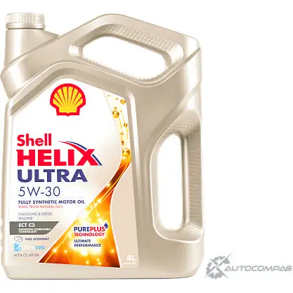 Моторное масло Shell Helix Ultra ECT C3 5W-30, синтетическое, 4л SHELL 1436733459 550046363 AHYU P изображение 0