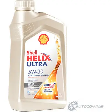 Моторное масло Shell Helix Ultra ECT C3 5W-30, синтетическое, 1л SHELL 1436733463 550046369 4AS4 C изображение 1
