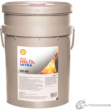 Моторное масло Shell Helix Ultra 5W-40, синтетическое, 20л SHELL 550046750 1436733465 YPOT5 07 - Изображение 1