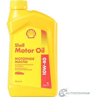 Моторное масло Shell Motor Oil 10W-40, полусинтетическое, 1л Shell 1436733526 DH138 9JF GR 550051069 изображение 0