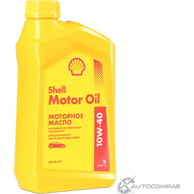 Моторное масло Shell Motor Oil 10W-40, полусинтетическое, 1л Shell 1436733526 DH138 9JF GR 550051069 изображение 1